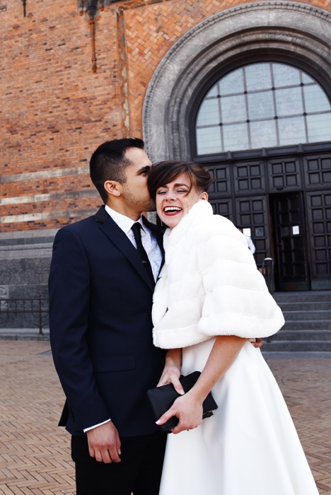 Courtney and Z got married at Copenhagen's City Hall in Denmark on May 25, 2018